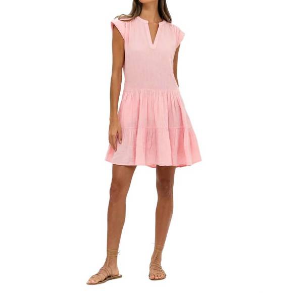 OLIPHANT Dresses & Skirts - NEW OLIPHANT roll sleeve dress in bahama pink